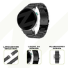 Strap-it® Bandz Garmin Fenix E Stahlarmband 'Classic' (Schwarz) Strap-it® Bandz Garmin Fenix E Stahlarmband 'Classic' (Schwarz)