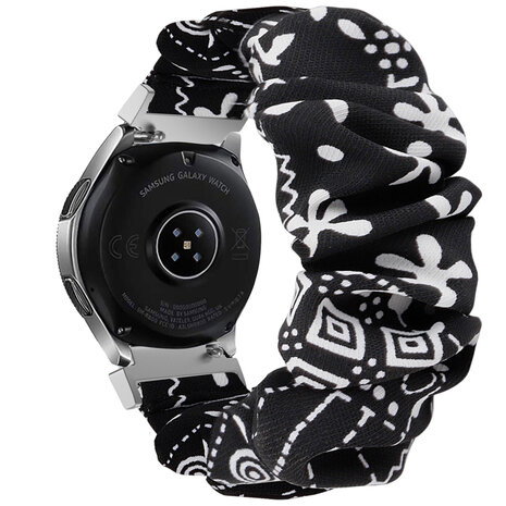 Strap-it® Strap-it Samsung Galaxy Watch 5 44mm Scrunchie Armband (Schwarz Mix)