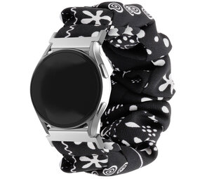 Strap-it® Samsung Galaxy Watch FE Scrunchie Armband (Schwarz Mischung) Strap-it® Samsung Galaxy Watch FE Scrunchie Armband (Schwarz Mischung)