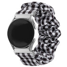 Strap-it® Strap-it Samsung Galaxy Watch 6 Classic 43mm Scrunchie Armband (Kariert)