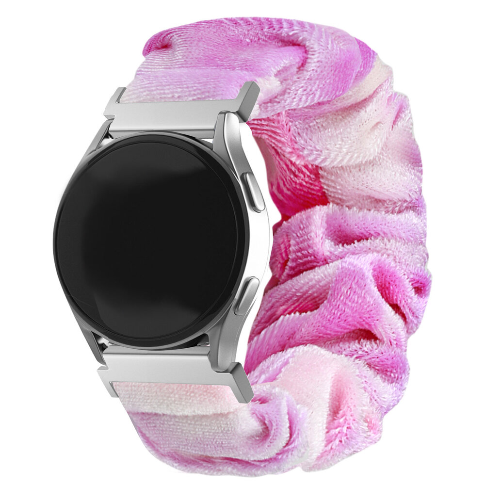 Strap-it® Strap-it Samsung Galaxy Watch 6 Classic 47mm Scrunchie Armband (Lila mix)