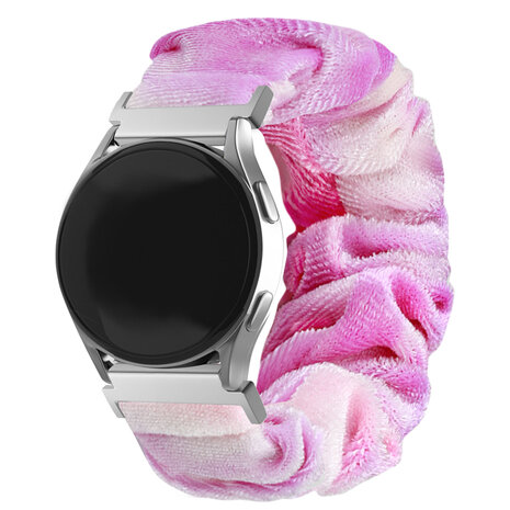 Strap-it® Strap-it Samsung Galaxy Watch 6 Classic 47mm Scrunchie Armband (Lila mix)