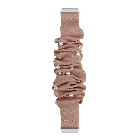 Strap-it® Strap-it Samsung Galaxy Watch 6 - 44mm Scrunchie Armband (Beige mit Perlen) Strap-it® Strap-it Samsung Galaxy Watch 6 - 44mm Scrunchie Armband (Beige mit Perlen)