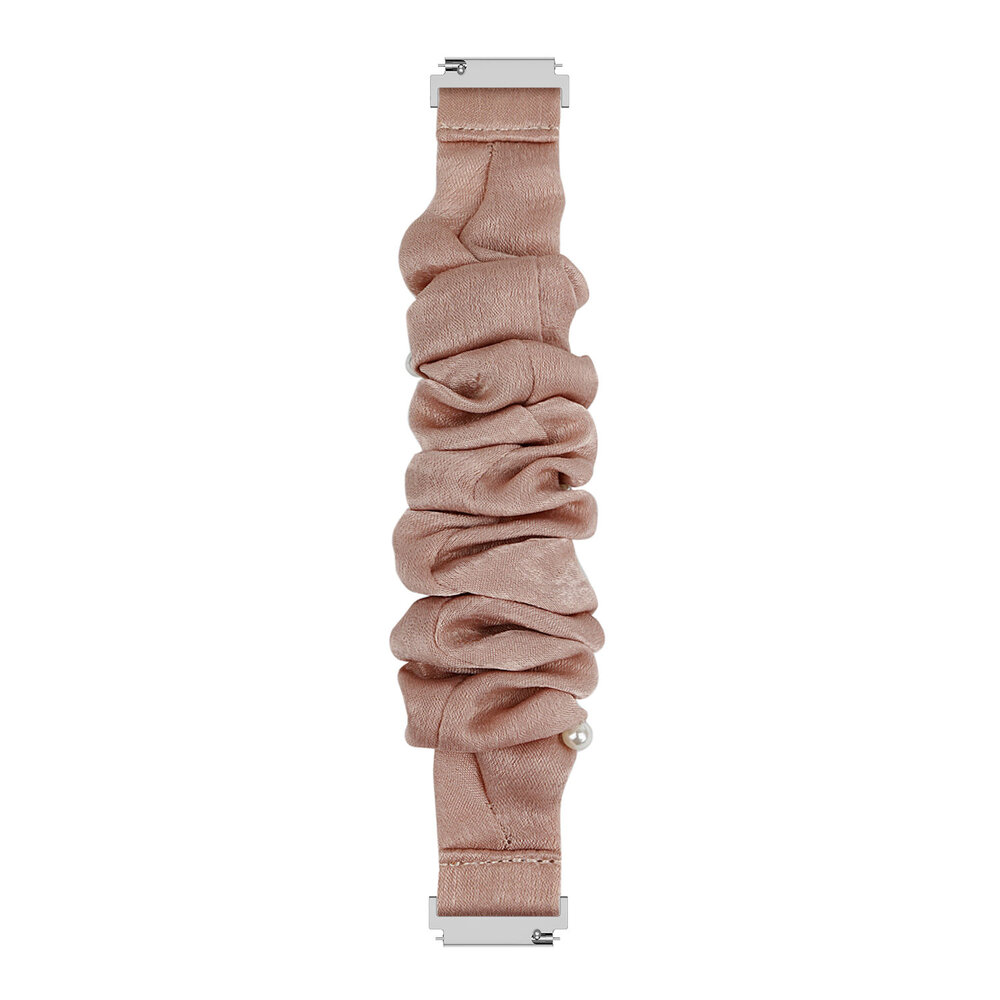 Strap-it® Strap-it Samsung Galaxy Watch FE Scrunchie Armband (Beige mit Perlen) Strap-it® Strap-it Samsung Galaxy Watch FE Scrunchie Armband (Beige mit Perlen)
