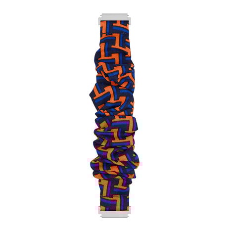 Strap-it® Strap-it Polar Ignite Scrunchie Armband (Schwarz/Orange/Blau) Strap-it® Strap-it Polar Ignite Scrunchie Armband (Schwarz/Orange/Blau)
