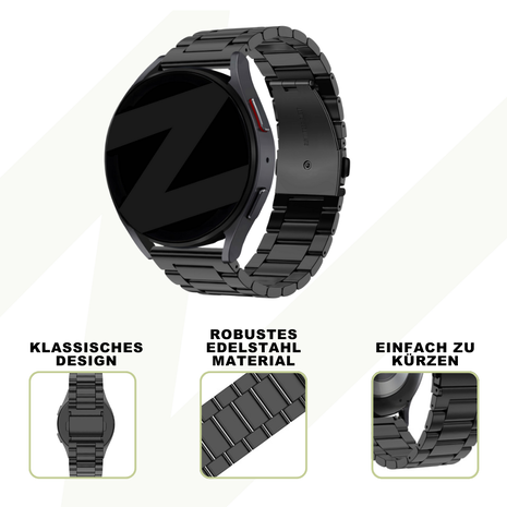 Bandz Bandz Amazfit GTS 4 Stahlarmband 'Classic' (Schwarz) Bandz Bandz Amazfit GTS 4 Stahlarmband 'Classic' (Schwarz)