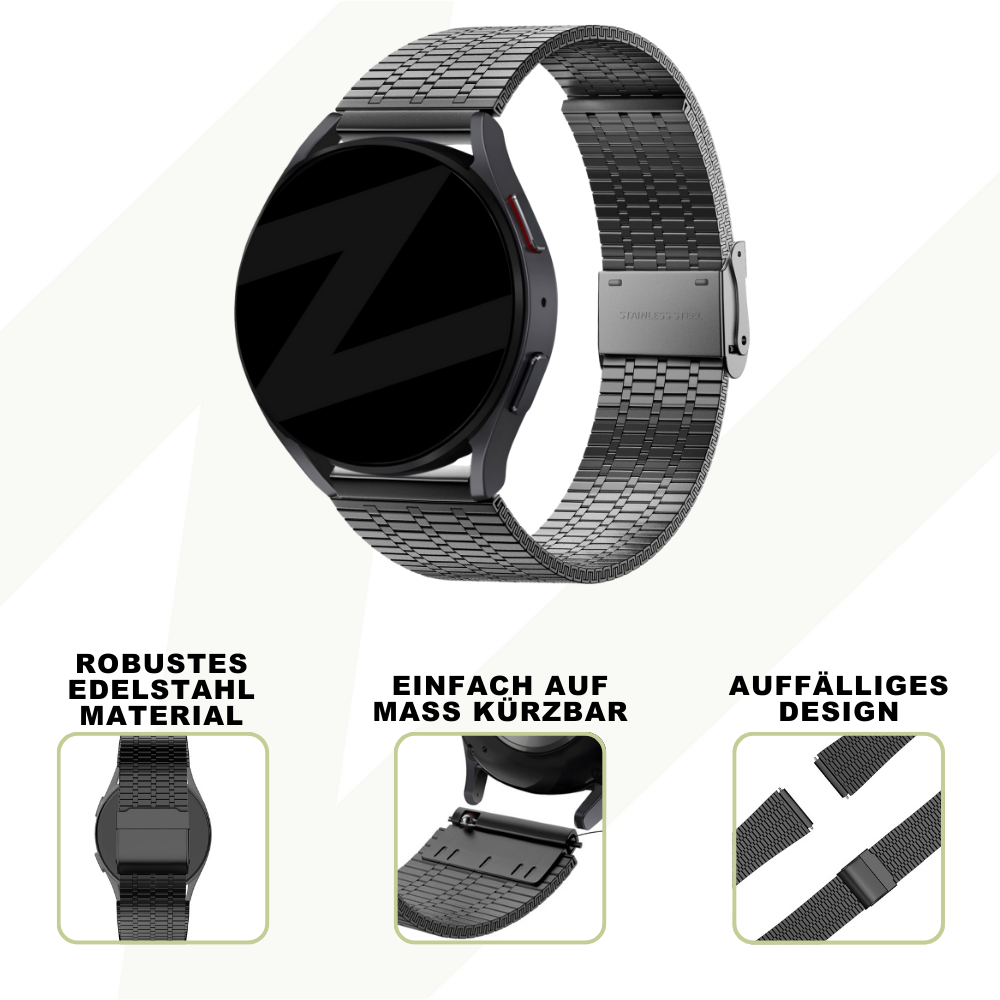 Bandz Bandz Coros Apex 42mm verstellbares Stahlarmband (Schwarz) Bandz Bandz Coros Apex 42mm verstellbares Stahlarmband (Schwarz)
