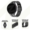 Bandz Bandz Samsung Galaxy Watch 6 Classic 47mm Stahlenband 'Iron' (Schwarz) Bandz Bandz Samsung Galaxy Watch 6 Classic 47mm Stahlenband 'Iron' (Schwarz)