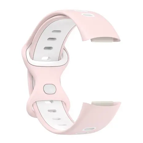 Strap-it® Strap-it Fitbit Charge 5 Sportarmband (Rosa/Weiß) Strap-it® Strap-it Fitbit Charge 5 Sportarmband (Rosa/Weiß)