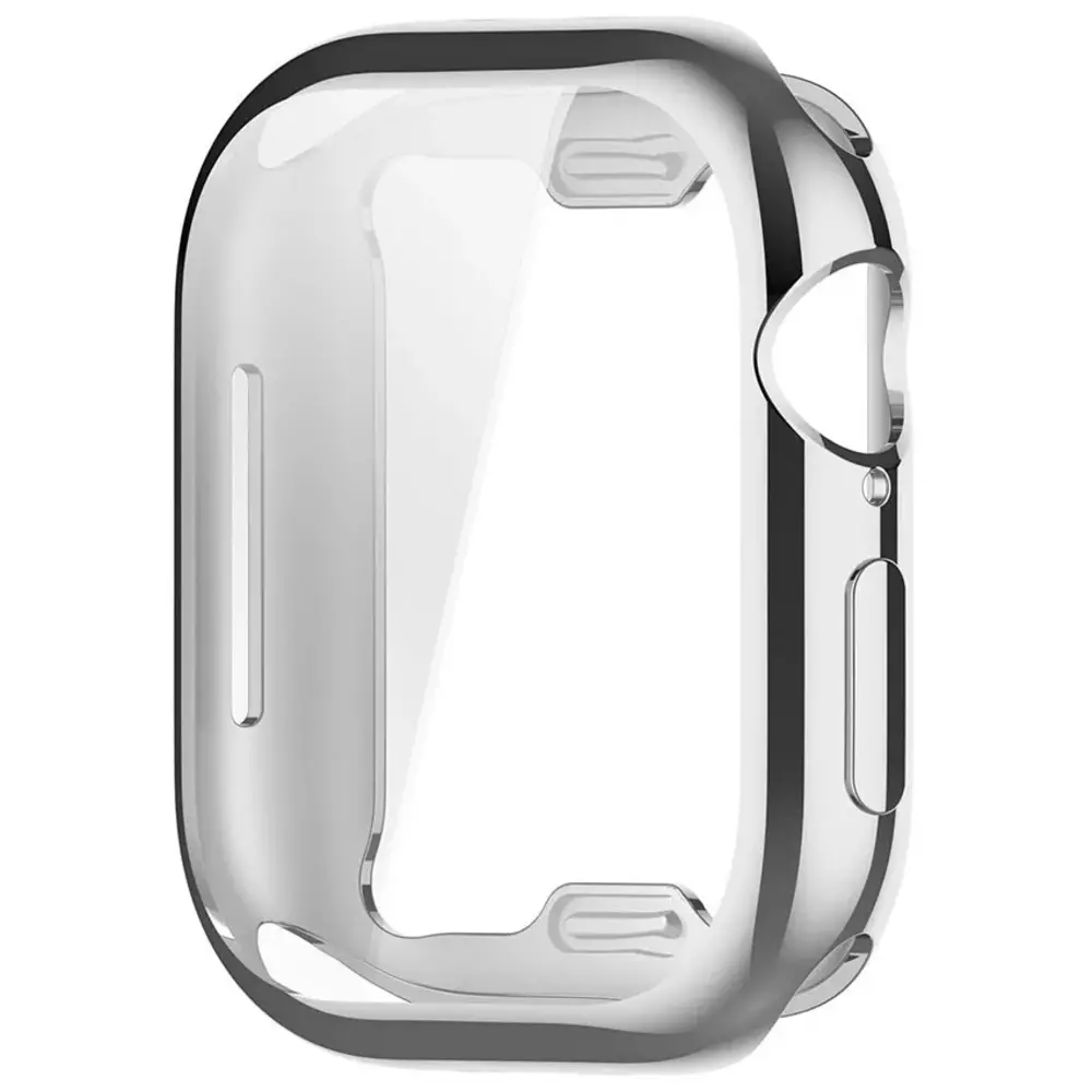 Strap-it® Strap-it Apple Watch 10 TPU Hülle (Silber)