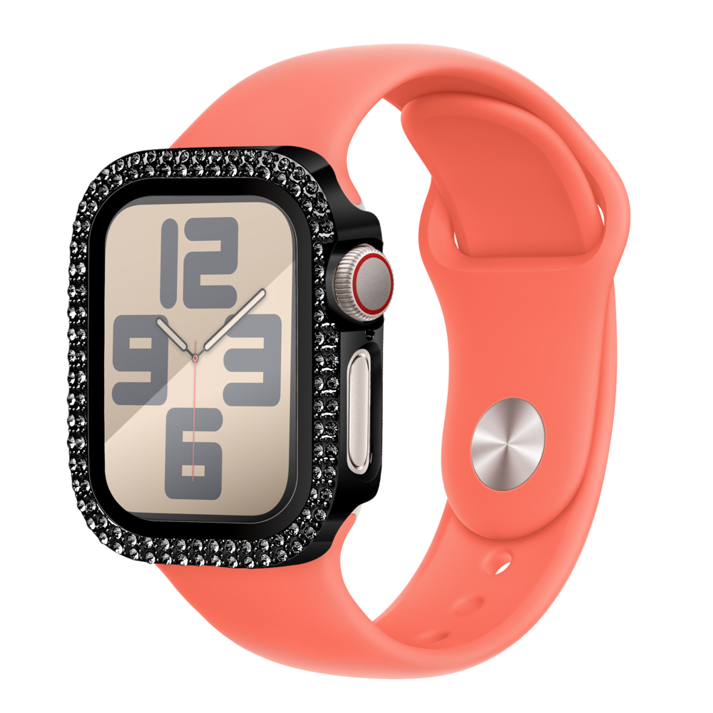 Bandz Bandz Apple Watch 10 - 42mm Diamond Hülle mit Glas (Schwarz) Bandz Bandz Apple Watch 10 - 42mm Diamond Hülle mit Glas (Schwarz)