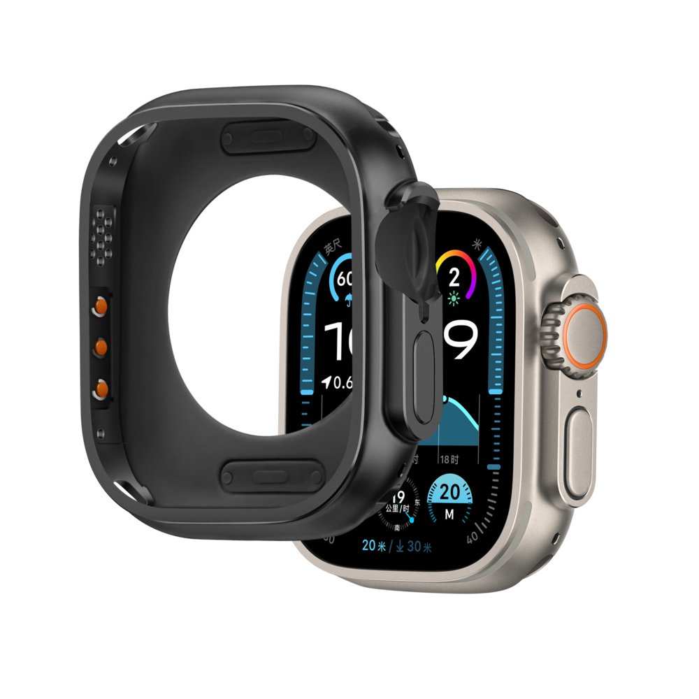 Bandz Bandz Apple Watch Ultra - 49mm Metall Hülle (Schwarz) Bandz Bandz Apple Watch Ultra - 49mm Metall Hülle (Schwarz)