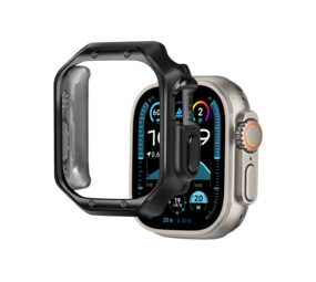 Bandz Bandz Apple Watch Ultra - 49mm galvanisiertes TPU-Gehäuse (Schwarz) Bandz Bandz Apple Watch Ultra - 49mm galvanisiertes TPU-Gehäuse (Schwarz)
