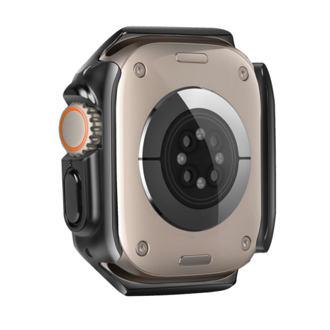Bandz Bandz Apple Watch Ultra - 49mm galvanisiertes TPU-Gehäuse (Schwarz) Bandz Bandz Apple Watch Ultra - 49mm galvanisiertes TPU-Gehäuse (Schwarz)