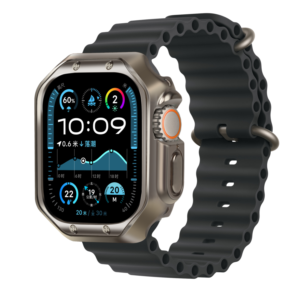 Bandz Bandz Apple Watch Ultra - 49mm galvanisiertes TPU-Gehäuse (Titan) Bandz Bandz Apple Watch Ultra - 49mm galvanisiertes TPU-Gehäuse (Titan)