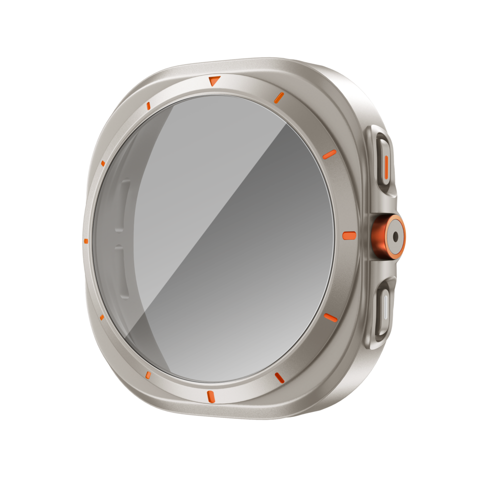 Bandz Bandz Samsung Galaxy Watch 7 - 44mm Square PC-Gehäuse mit Glas (Titan) Bandz Bandz Samsung Galaxy Watch 7 - 44mm Square PC-Gehäuse mit Glas (Titan)