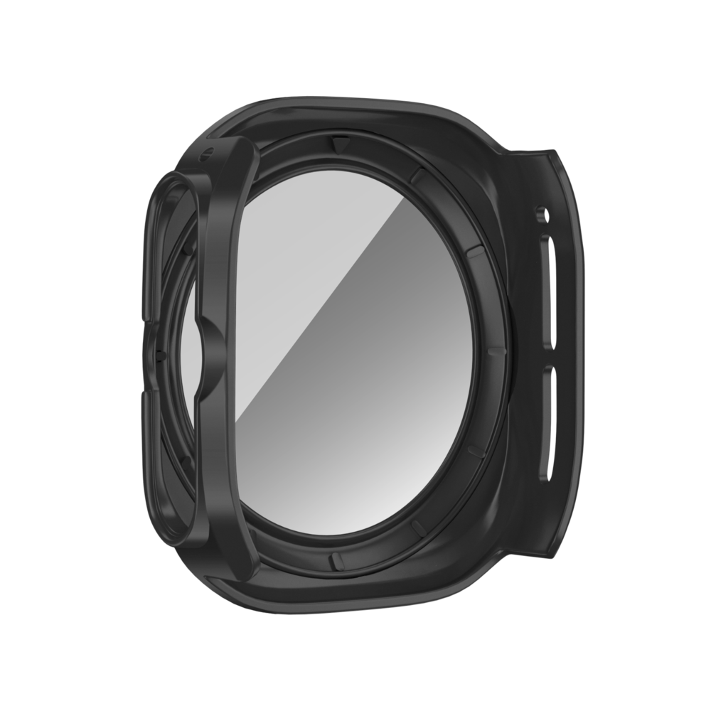 Bandz Bandz Samsung Galaxy Watch Ultra PC-Gehäuse mit Glas (Schwarz) Bandz Bandz Samsung Galaxy Watch Ultra PC-Gehäuse mit Glas (Schwarz)