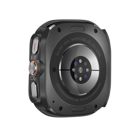 Bandz Bandz Samsung Galaxy Watch Ultra Bezel PC Hülle (Schwarz mit Orange) Bandz Bandz Samsung Galaxy Watch Ultra Bezel PC Hülle (Schwarz mit Orange)