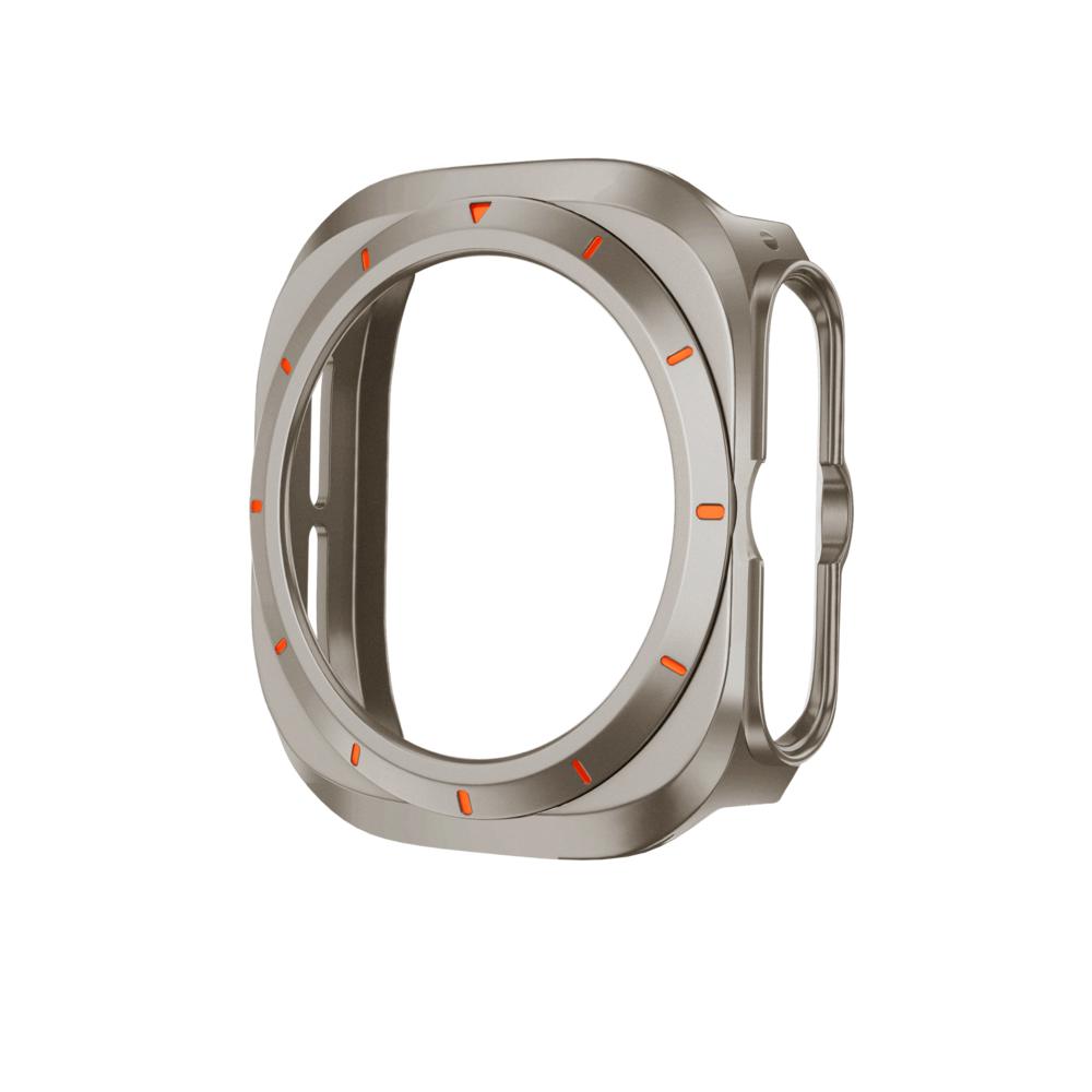 Bandz Bandz Samsung Galaxy Watch Ultra Bezel PC Hülle (Titan mit Orange) Bandz Bandz Samsung Galaxy Watch Ultra Bezel PC Hülle (Titan mit Orange)