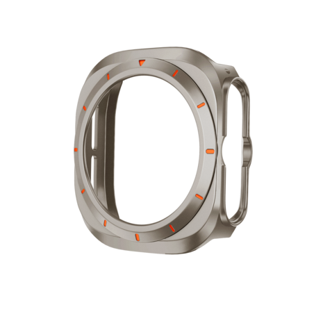 Bandz Bandz Samsung Galaxy Watch Ultra Bezel PC Hülle (Titan mit Orange) Bandz Bandz Samsung Galaxy Watch Ultra Bezel PC Hülle (Titan mit Orange)