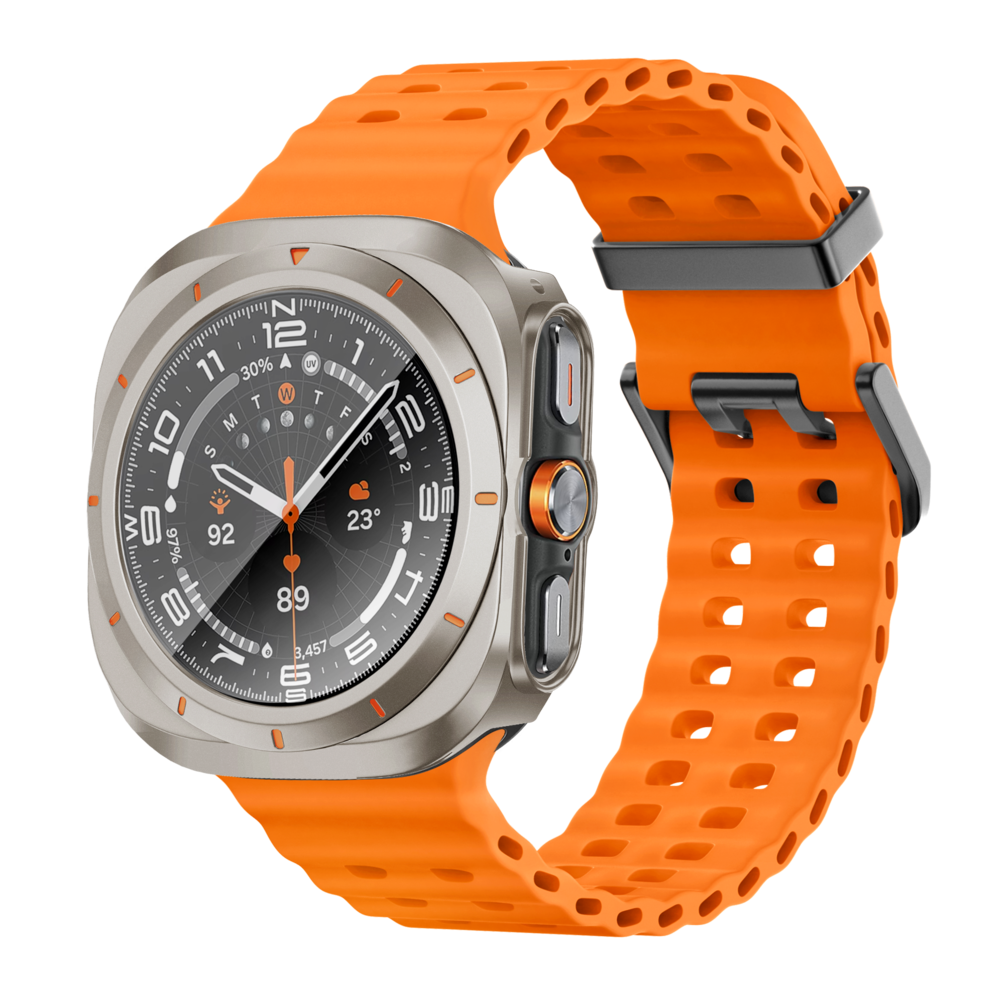 Bandz Bandz Samsung Galaxy Watch Ultra Bezel PC Hülle (Titan mit Orange) Bandz Bandz Samsung Galaxy Watch Ultra Bezel PC Hülle (Titan mit Orange)