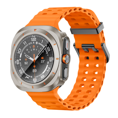 Bandz Bandz Samsung Galaxy Watch Ultra Bezel PC Hülle (Titan mit Orange) Bandz Bandz Samsung Galaxy Watch Ultra Bezel PC Hülle (Titan mit Orange)