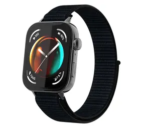 Strap-it® Huawei Watch Fit 4 Nylon Armband (Schwarz) Strap-it® Huawei Watch Fit 4 Nylon Armband (Schwarz)