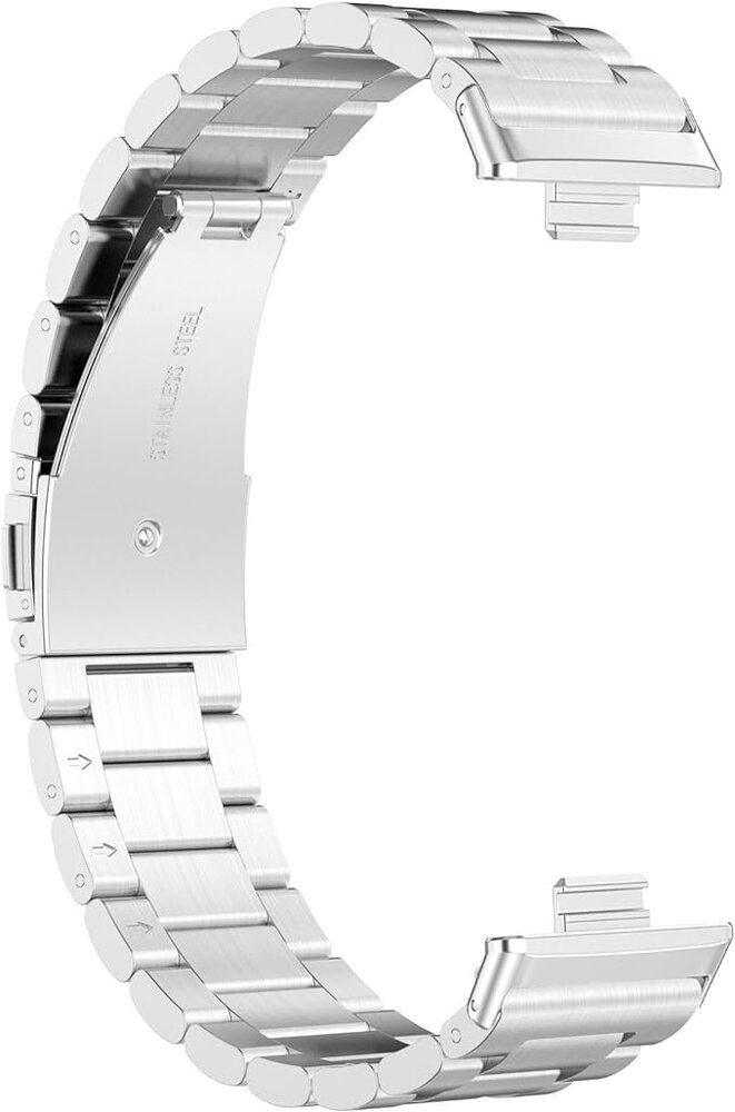 Strap-it® Strap-it Huawei Watch Fit 4 Stahlarmband (Silber) Strap-it® Strap-it Huawei Watch Fit 4 Stahlarmband (Silber)