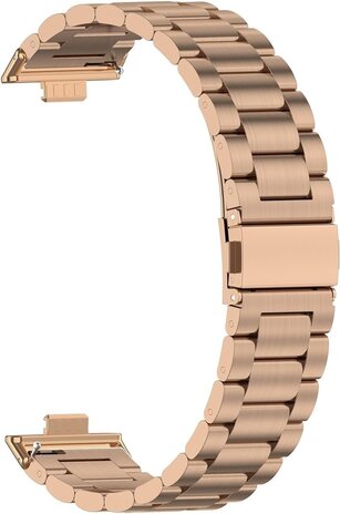 Strap-it® Strap-it Huawei Watch Fit 4 Stahlarmband (Rosé Gold) Strap-it® Strap-it Huawei Watch Fit 4 Stahlarmband (Rosé Gold)