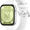 Strap-it® Strap-it Huawei Watch Fit 4 Pro Silikonarmband (Weiß) Strap-it® Strap-it Huawei Watch Fit 4 Pro Silikonarmband (Weiß)