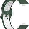 Strap-it® Strap-it Huawei Watch Fit 4 Pro Sportarmband (Grün/Weiß) Strap-it® Strap-it Huawei Watch Fit 4 Pro Sportarmband (Grün/Weiß)
