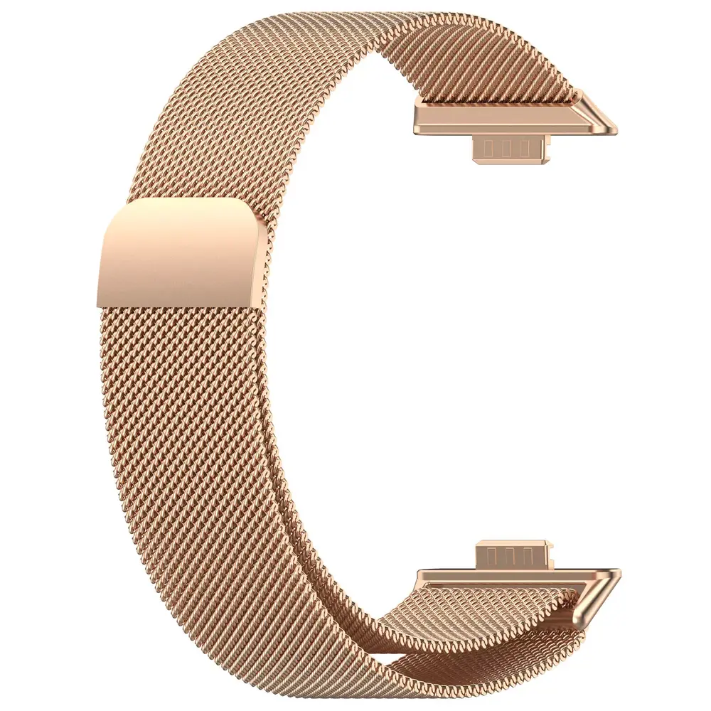 Strap-it® Strap-it Huawei Watch Fit 4 Pro Milanese Armband (Rosé Gold)