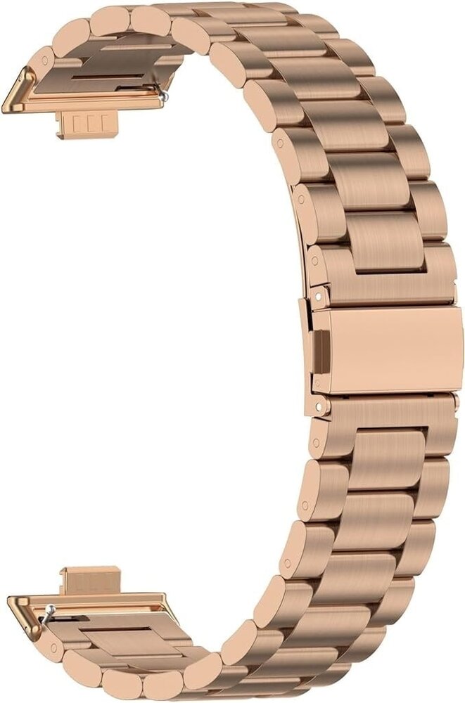 Strap-it® Strap-it Huawei Watch Fit 4 Pro Stahlarmband (Rosé Gold) Strap-it® Strap-it Huawei Watch Fit 4 Pro Stahlarmband (Rosé Gold)