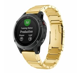 Strap-it® Garmin Forerunner 970 Metallarmband (Gold) Strap-it® Garmin Forerunner 970 Metallarmband (Gold)