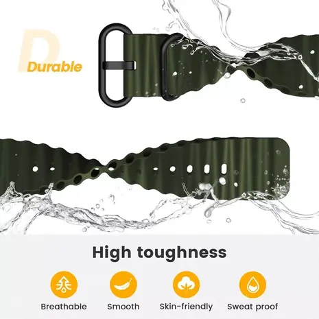 Strap-it® Strap-it Garmin Forerunner 970 Ocean Armband (Armeegrün) Strap-it® Strap-it Garmin Forerunner 970 Ocean Armband (Armeegrün)