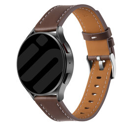 Strap-it® Samsung Galaxy Watch 7 - 44mm 'One Push' Lederarmband (Dunkelbraun) Strap-it® Samsung Galaxy Watch 7 - 44mm 'One Push' Lederarmband (Dunkelbraun)