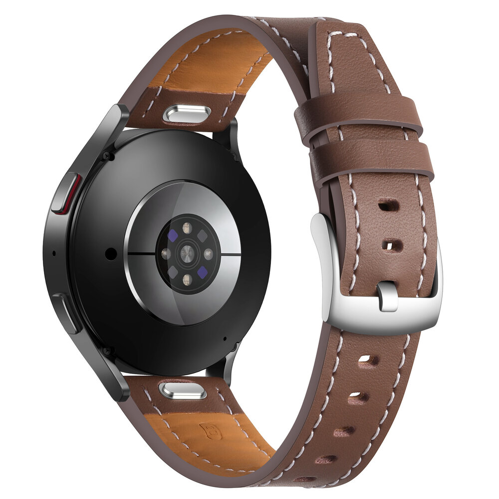 Strap-it® Strap-it Samsung Galaxy Watch 7 - 44mm 'One Push' Lederarmband (Dunkelbraun) Strap-it® Strap-it Samsung Galaxy Watch 7 - 44mm 'One Push' Lederarmband (Dunkelbraun)