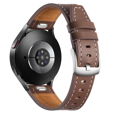 Strap-it® Strap-it Samsung Galaxy Watch 5 Pro 'One Push' Lederarmband (Dunkelbraun) Strap-it® Strap-it Samsung Galaxy Watch 5 Pro 'One Push' Lederarmband (Dunkelbraun)