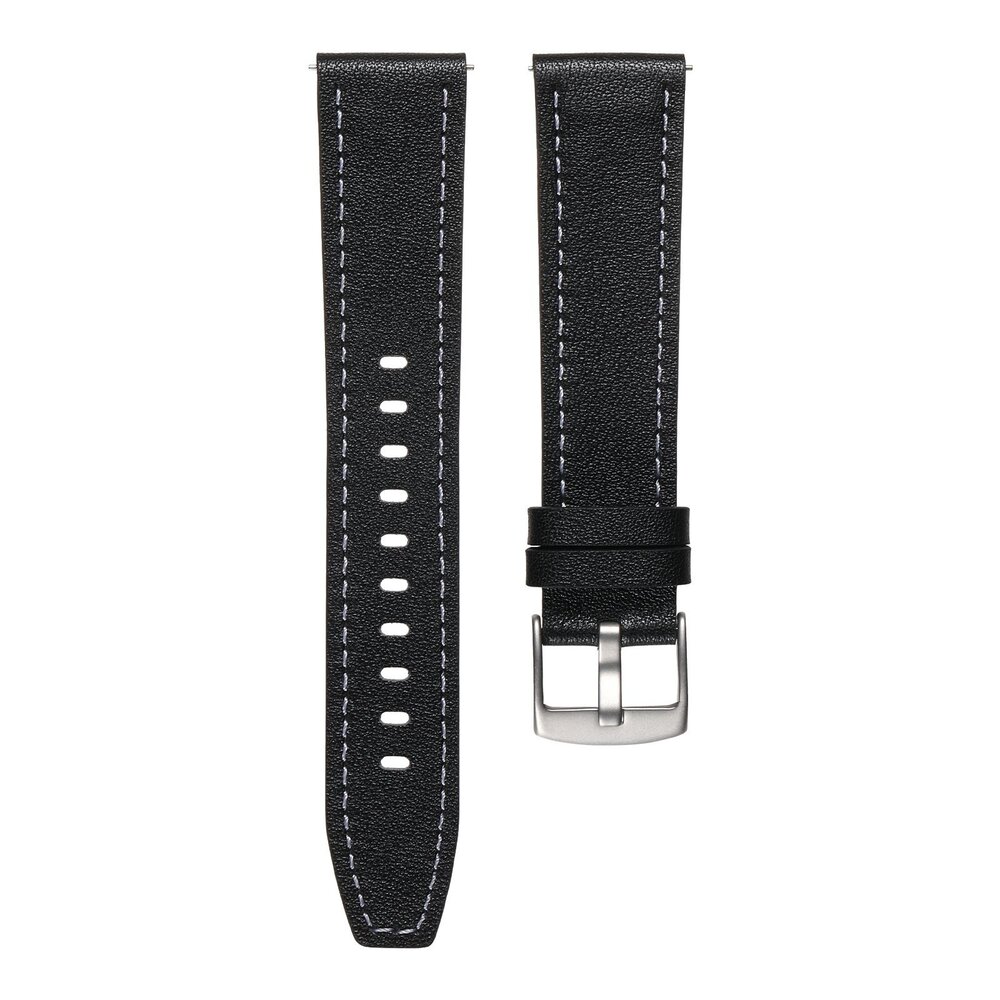 Strap-it® Strap-it Samsung Galaxy Watch 5 - 40mm 'One Push' Lederarmband (Schwarz) Strap-it® Strap-it Samsung Galaxy Watch 5 - 40mm 'One Push' Lederarmband (Schwarz)