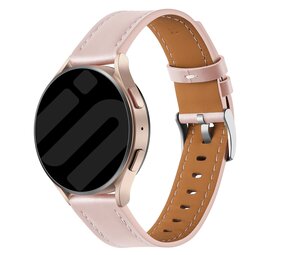 Strap-it® Amazfit Bip U (Pro) 'One Push' Lederarmband (Hellrosa) Strap-it® Amazfit Bip U (Pro) 'One Push' Lederarmband (Hellrosa)