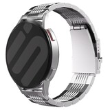 Strap-it® Huawei Watch 5 - 46mm Luxus Stahlgliederarmband (Silber)