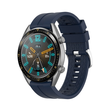 Strap-it® Strap-it Huawei Watch 5 - 46mm Silikonarmband 'Extreme' (Dunkelblau) Strap-it® Strap-it Huawei Watch 5 - 46mm Silikonarmband 'Extreme' (Dunkelblau)