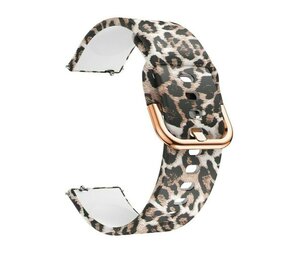 Strap-it® Lucky Leopard Huawei Watch 5 - 42mm Armband Strap-it® Lucky Leopard Huawei Watch 5 - 42mm Armband