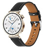 Strap-it® Strap-it Huawei Watch 5 - 42mm 'one push' Lederarmband (Schwarz) Strap-it® Strap-it Huawei Watch 5 - 42mm 'one push' Lederarmband (Schwarz)
