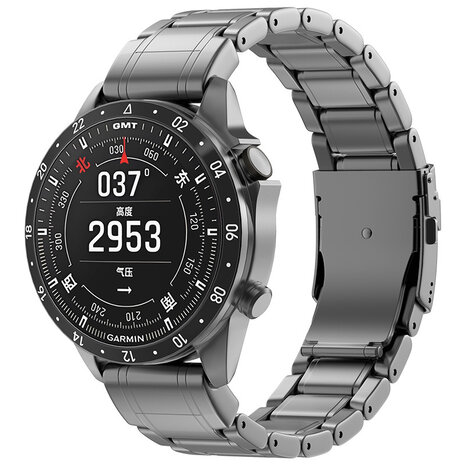 Strap-it® Strap-it Garmin Fenix 7 Premium Titanarmband (Graphit) Strap-it® Strap-it Garmin Fenix 7 Premium Titanarmband (Graphit)