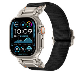 Strap-it® Apple Watch 'Explorer' Polyester Armband (Schwarz mit Titan) Strap-it® Apple Watch 'Explorer' Polyester Armband (Schwarz mit Titan)