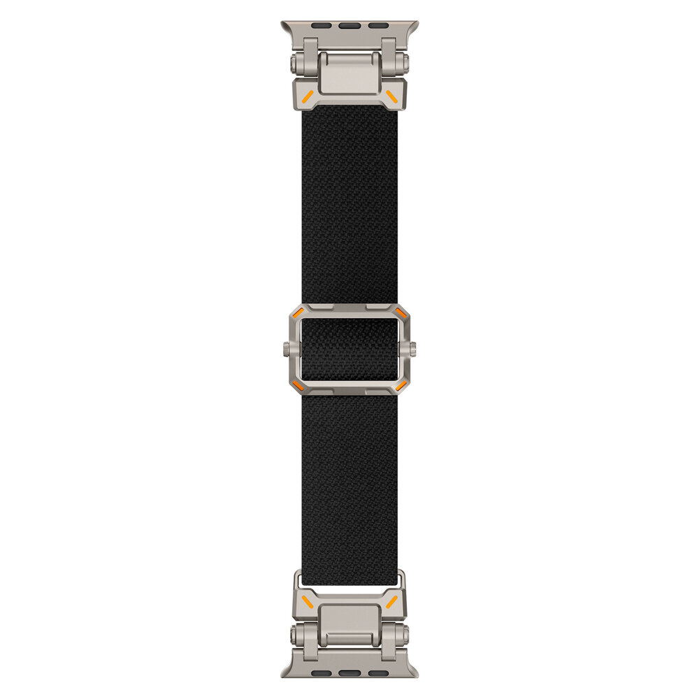 Strap-it® Strap-it Apple Watch 'Explorer' Polyester Armband (Schwarz mit Titan) Strap-it® Strap-it Apple Watch 'Explorer' Polyester Armband (Schwarz mit Titan)