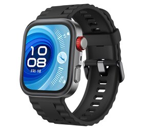 Strap-it® Huawei Watch Fit 3 Classic Silikonarmband (Schwarz)