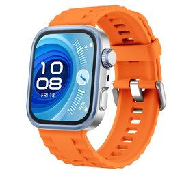 Strap-it® Huawei Watch Fit 3 Classic Silikonarmband (Orange)