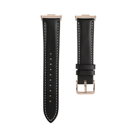 Strap-it® Strap-it Huawei Watch Fit 3 Lederarmband (Schwarz) Strap-it® Strap-it Huawei Watch Fit 3 Lederarmband (Schwarz)